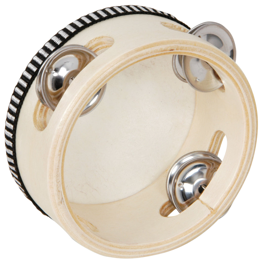 Chord Headed Tambourine 10cm (4