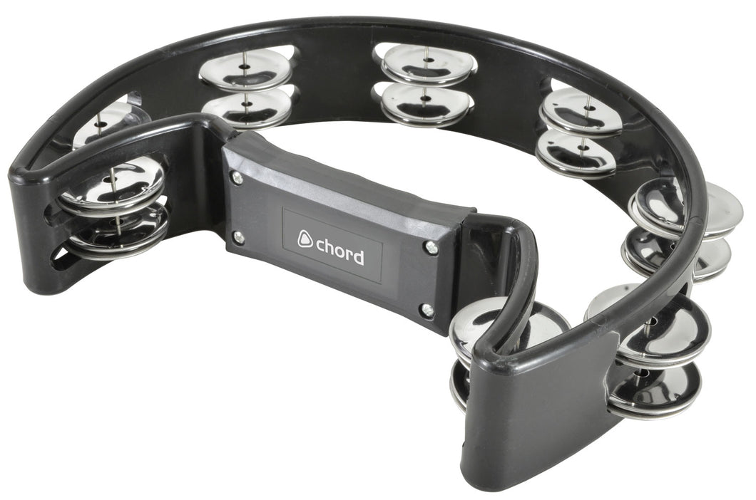 Chord Tambourine - Single D Black