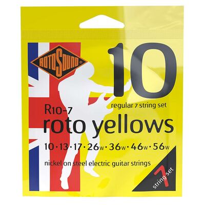 R10-7 Rotosound Roto string set electric 7 nickel wound 10-56