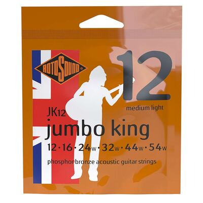 JK12 Rotosound Jumbo King string set acoustic phosphor bronze wound 12-54