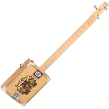 Load image into Gallery viewer, Lace Cigar Box Electric Guitar ~ 3 String ~ Americana
