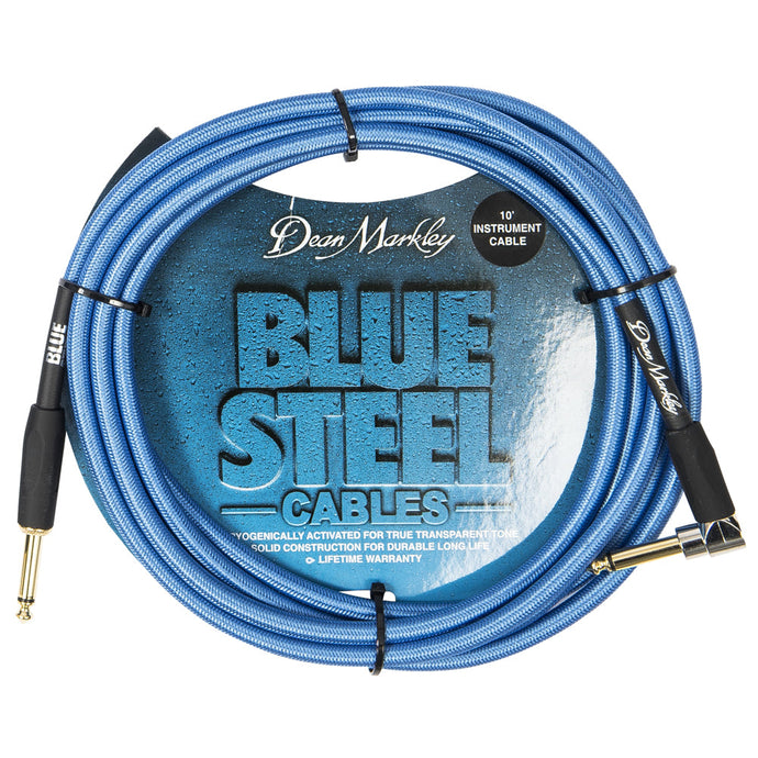 Dean Markley Blue Steel Instrument Cable ~ 10ft Right Angle