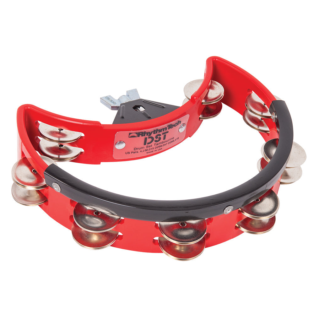 Rhythm Tech Drum Set Tambourine ~ Steel Jingles ~ Red