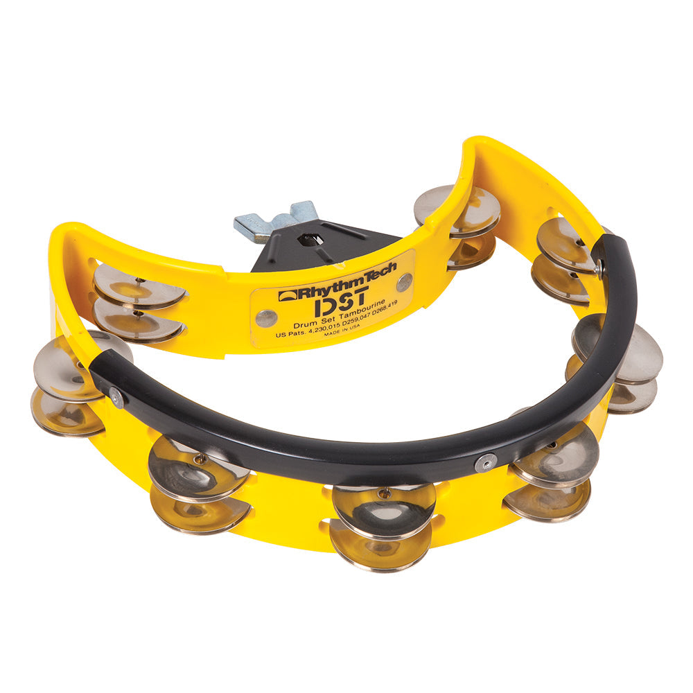 Rhythm Tech Drum Set Tambourine ~ Steel Jingles ~ Yellow