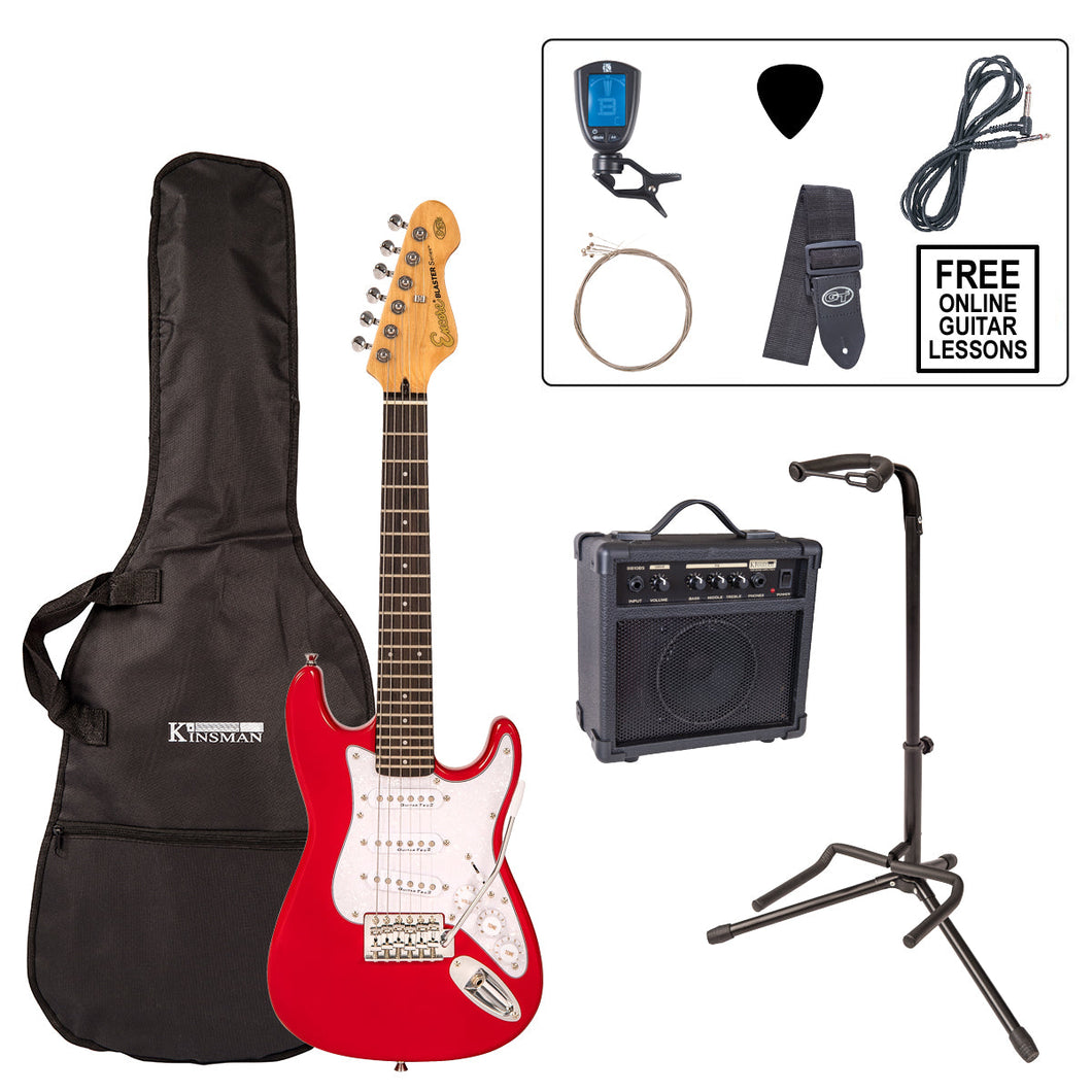 Encore 3/4 Size Electric Guitar Pack ~ Gloss Red