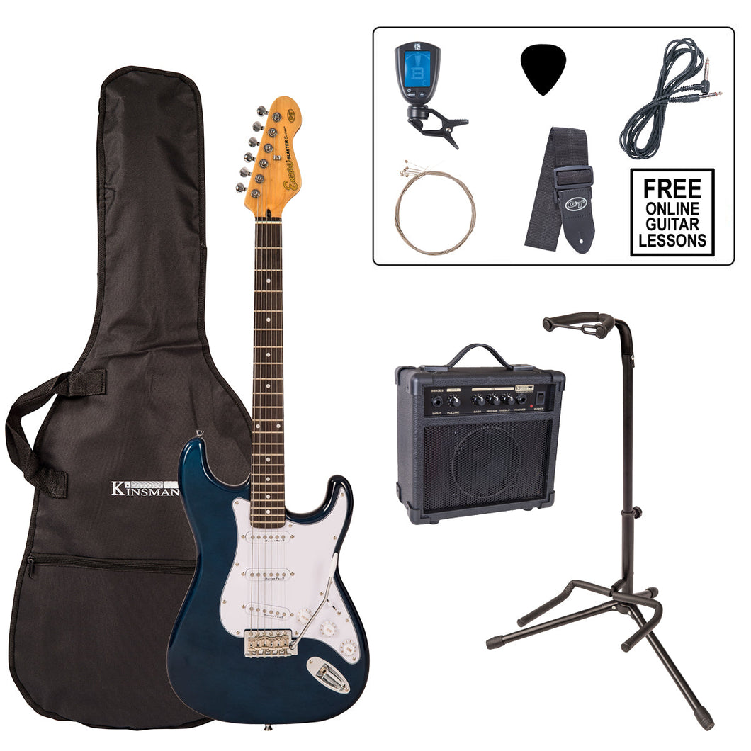 Encore E6 Electric Guitar Pack ~ Candy Apple Blue