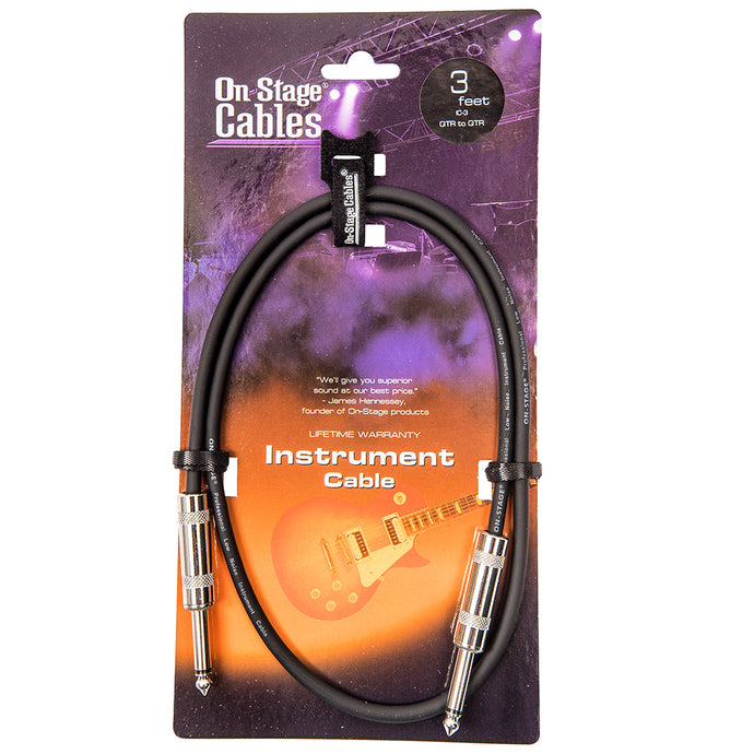 On-Stage Instrument Cable ~ 3ft/1m