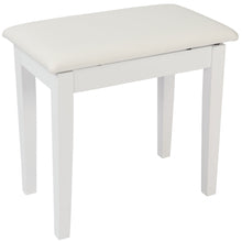 Load image into Gallery viewer, Kinsman Piano Bench with Storage ~ Satin White
