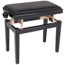 Load image into Gallery viewer, Kinsman Adjustable Piano Bench ~ Satin Black
