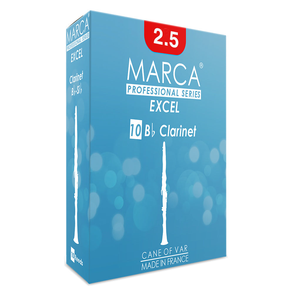 Marca Excel Reeds ~ 10 Pack ~ Bb Clarinet ~ 2.5