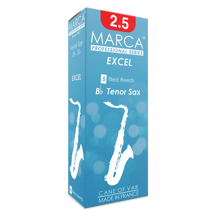 Marca Excel Reeds ~ 5 Pack ~ Tenor Sax ~ 2.5