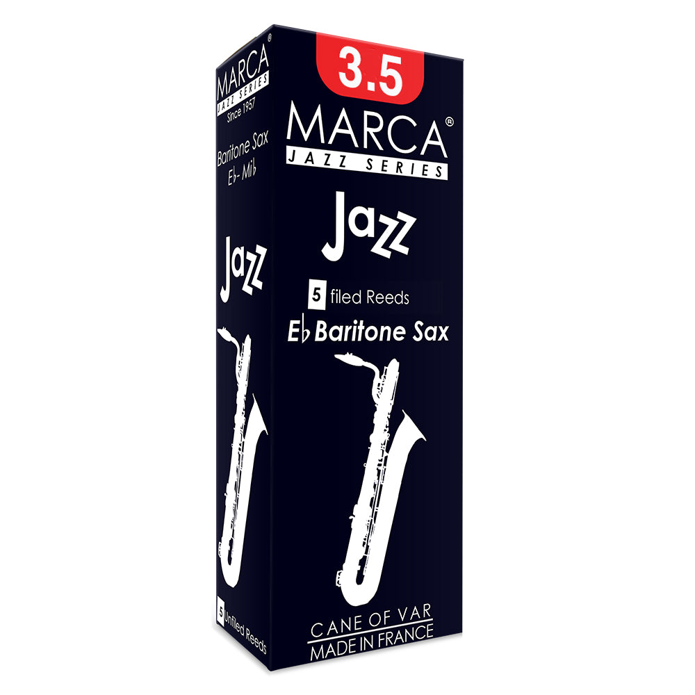 Marca Jazz Filed Reeds ~ 5 Pack ~ Baritone Sax ~ 3.5