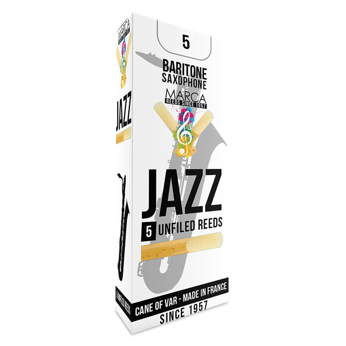 Marca Jazz Unfiled  Reeds ~ 5 Pack ~ Baritone Sax ~ 5