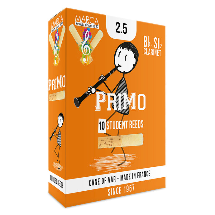 Marca PriMo Reeds ~ 10 Pack ~ Bb Clarinet ~ 2.5