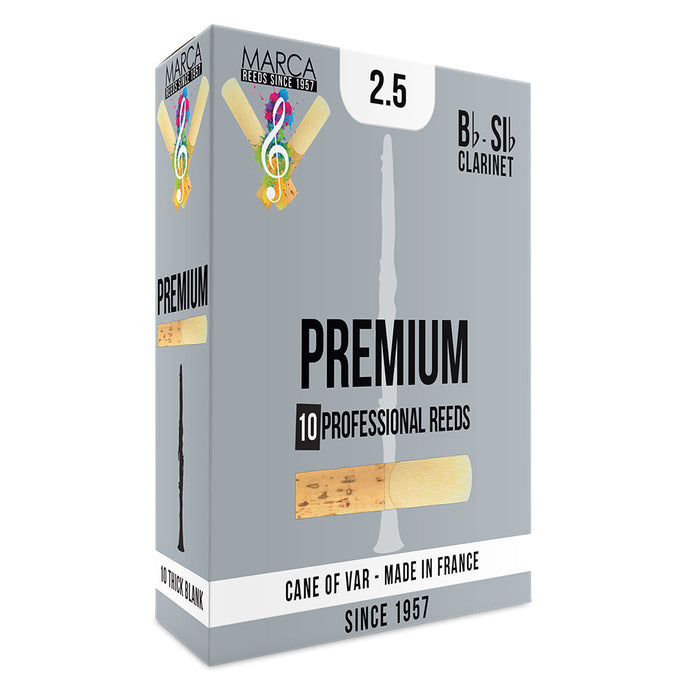 Marca Premium Reeds ~ 10 Pack ~ Bb Clarinet ~ 2.5