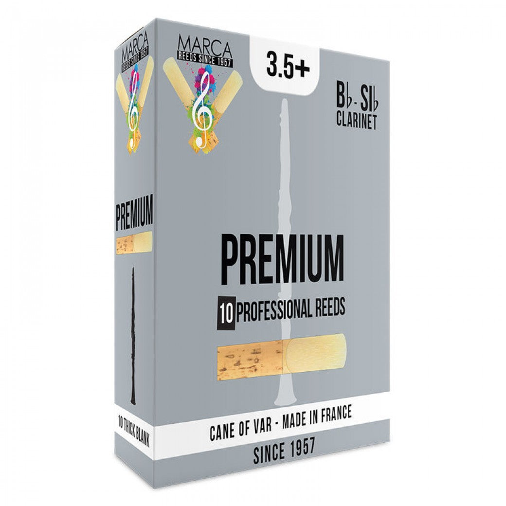 Marca Premium Reeds ~ 10 Pack ~ Bb Clarinet ~ 3.5+