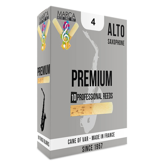 Marca Premium Reeds - 10 Pack - Alto Sax - 4