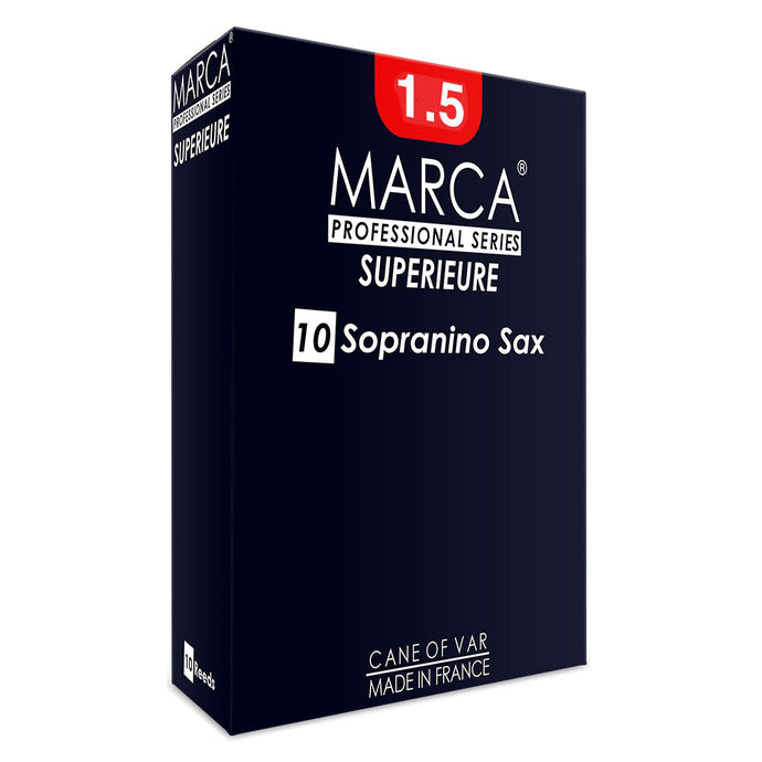 Marca Superieure Reeds ~ 10 Pack ~ Sopranino Sax ~ 1.5