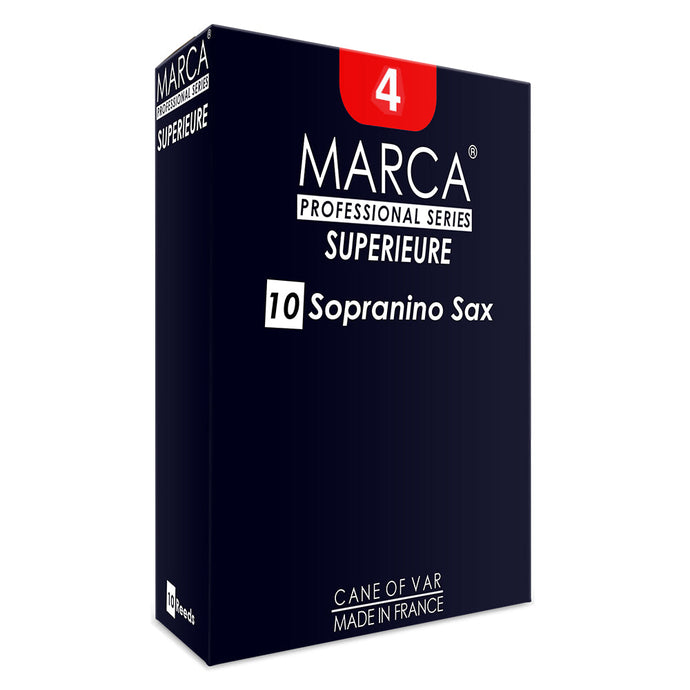 Marca Superieure Reeds ~ 10 Pack ~ Sopranino Sax ~ 4