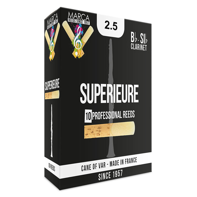 Marca Superieure Reeds ~ 10 Pack ~ Bb Clarinet ~ 2.5