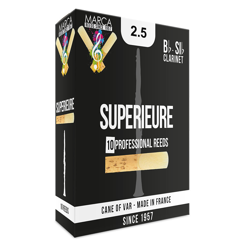 Marca Superieure Reeds ~ 10 Pack ~ Bb Clarinet ~ 2.5