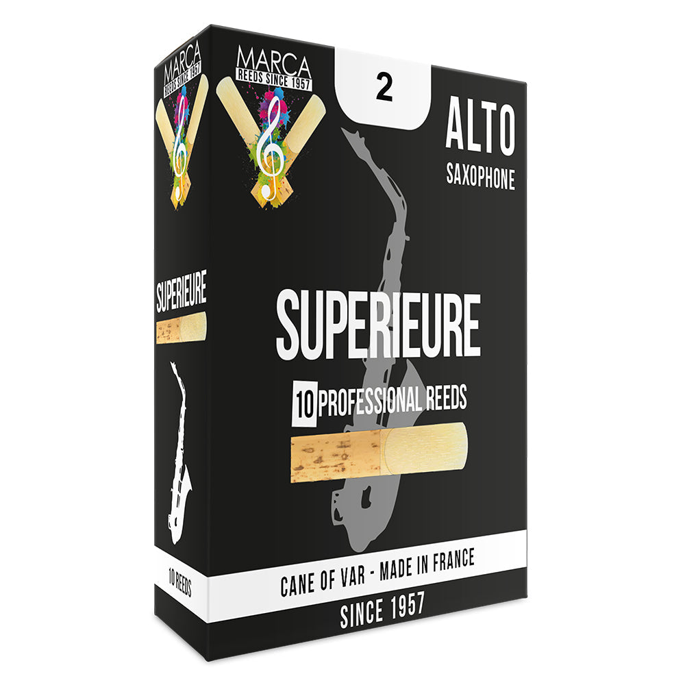 Marca Superieure Reeds ~ 10 Pack ~ Alto Sax ~ 2