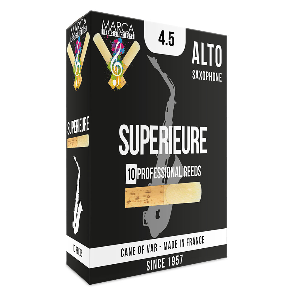 Marca Superieure Reeds ~ 10 Pack ~ Alto Sax ~ 4.5