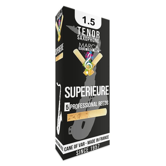 Marca Superieure Reeds ~ 5 Pack ~ Tenor Sax ~ 1.5