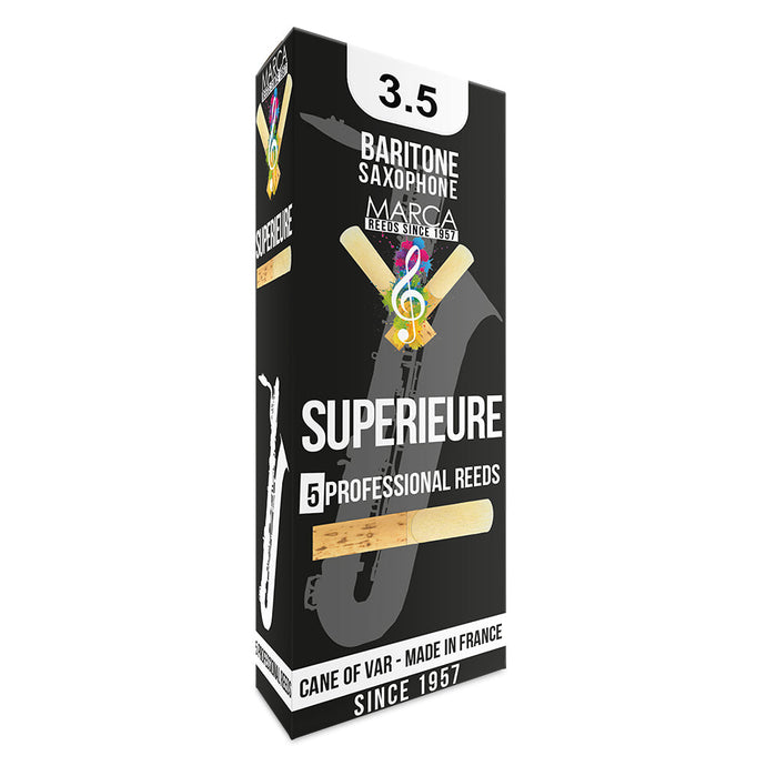 Marca Superieure Reeds ~ 5 Pack ~ Baritone Sax ~ 3.5