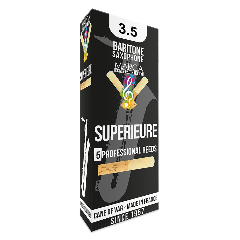 Marca Superieure Reeds ~ 5 Pack ~ Baritone Sax ~ 3.5