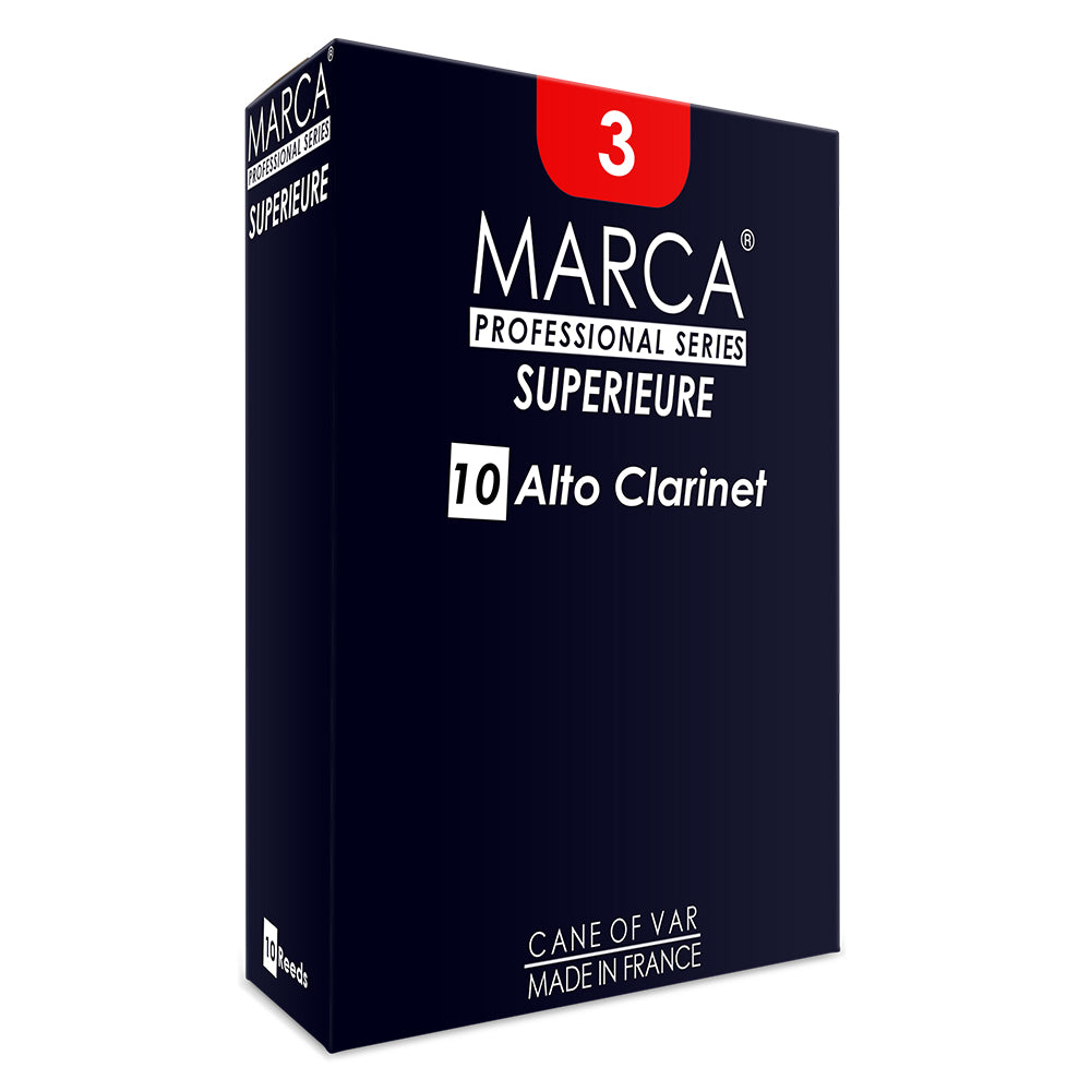 Marca Superieure Reeds ~ 10 Pack ~ Alto Clarinet ~ 3