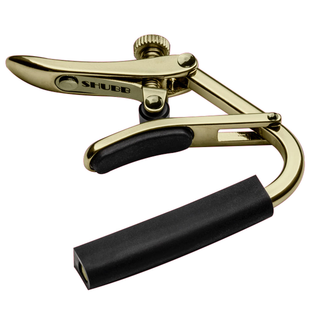 Shubb 'Capo Royale' Nylon String Guitar Capo ~ Gold