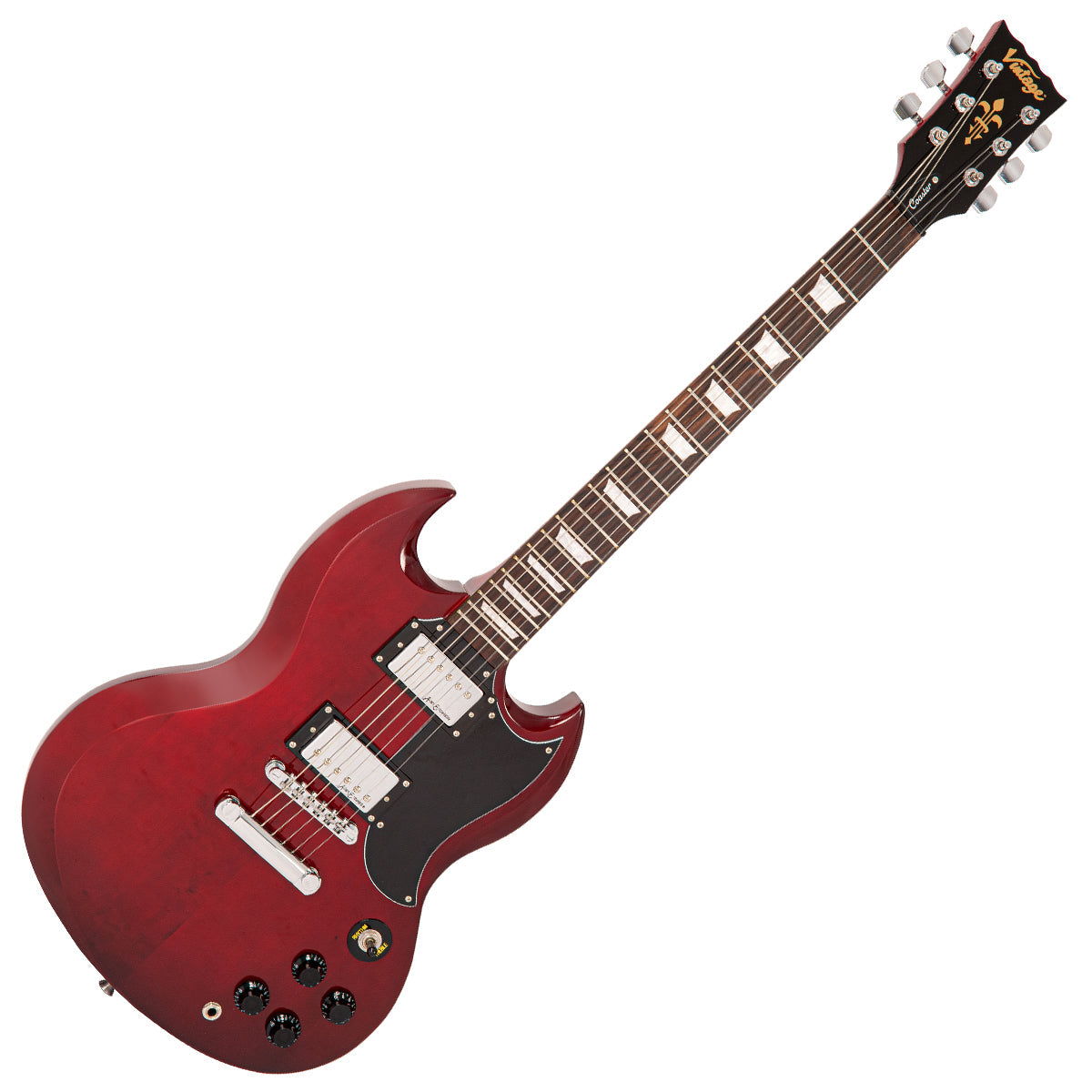 VintageV69CoasterSeriesElectricGuitar~CherryRed