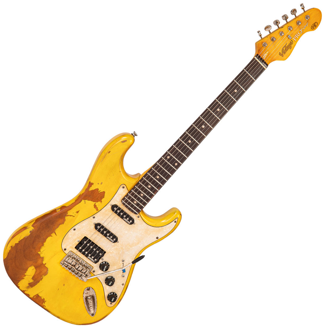 SOLD  Vintage V6 ProShop Unique ~ Yellow Heavy Distressed