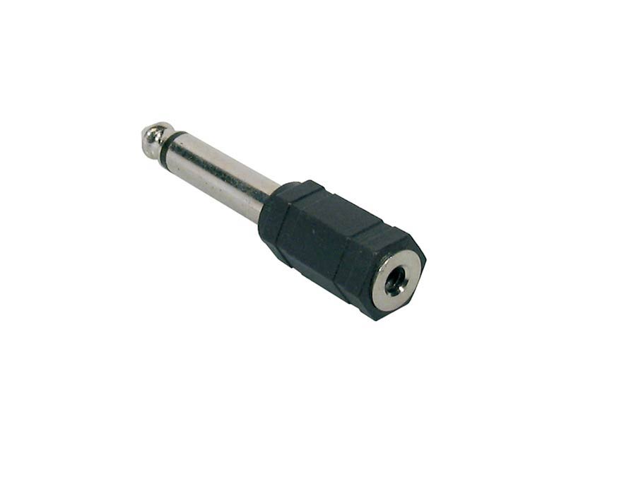 Adaptor, 3,5mm jack female mono, 6,3mm jack male mono