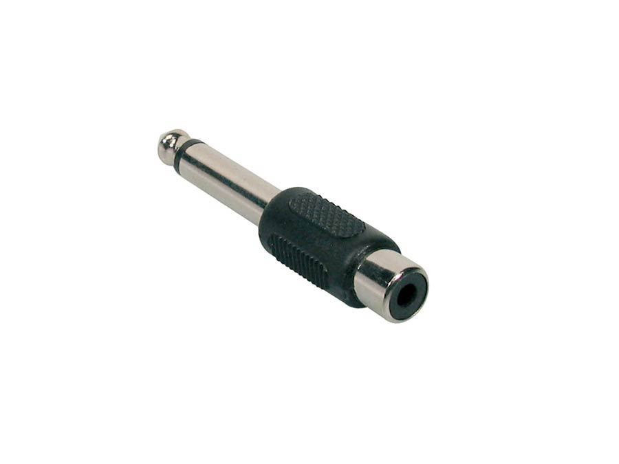 Adaptor, RCA female, 6,3mm jack male mono