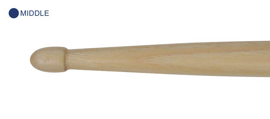5-A drumsticks, pair, hickory, 14,4 x 413 mm., blue/medium weight