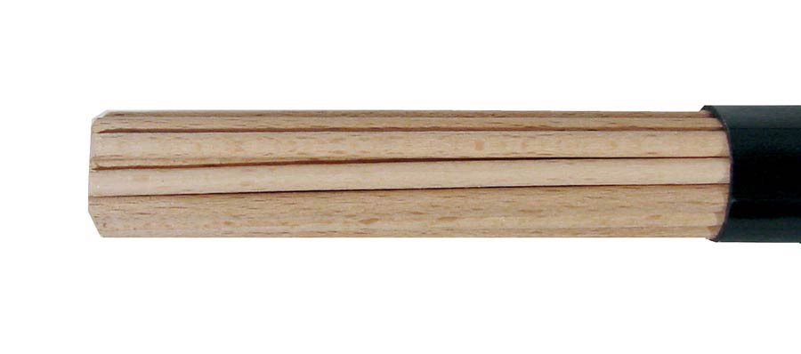 Brushes, wood, pair, beechwood, 14,0 x 400 mm.