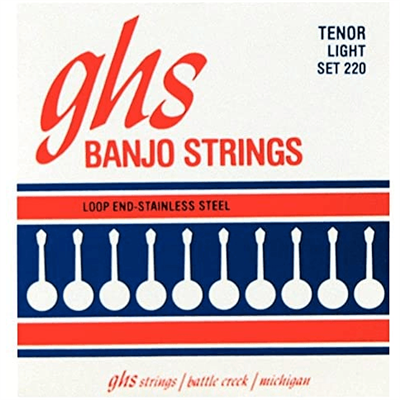 Ghs Tenor Banjo Stainless Steel Light 10.5-28