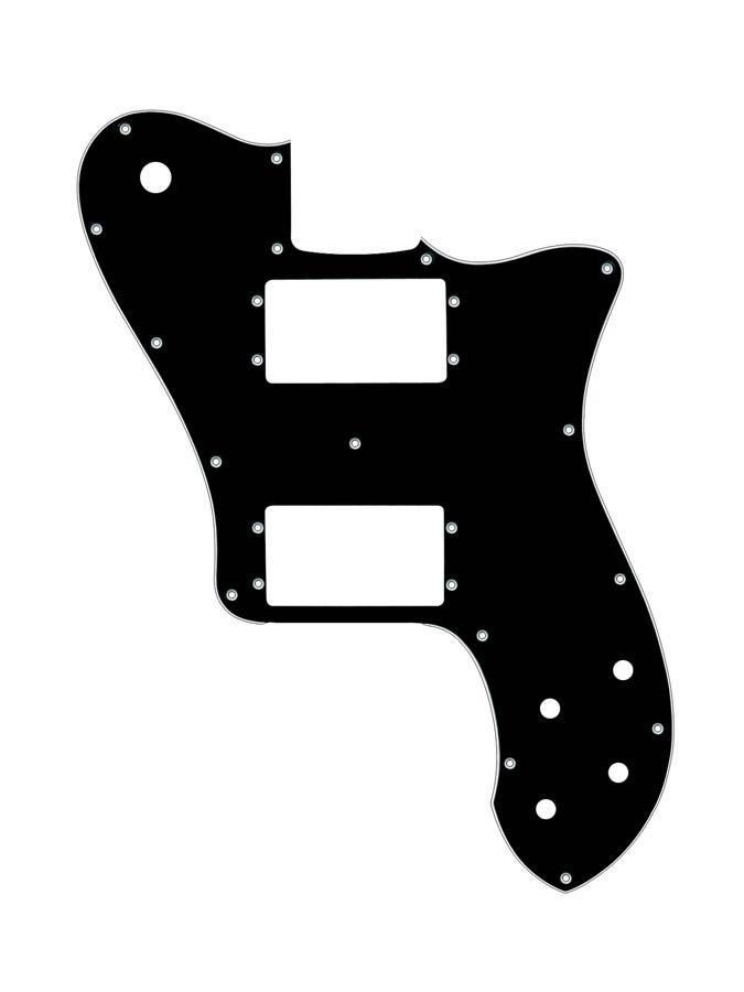 Pickguard, Teaser deluxe, 3 ply, black