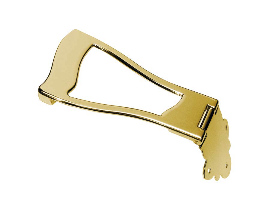 Tailpiece for semi acoustic guitar, gold