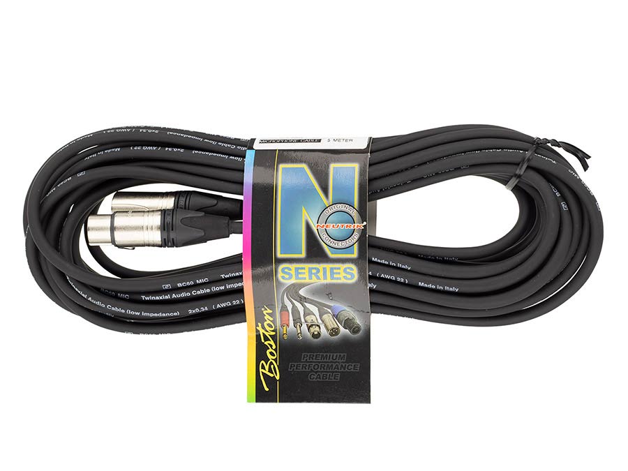 N-Series Microphone cable, xlr-xlr, Neutrik connectors, 5 meter