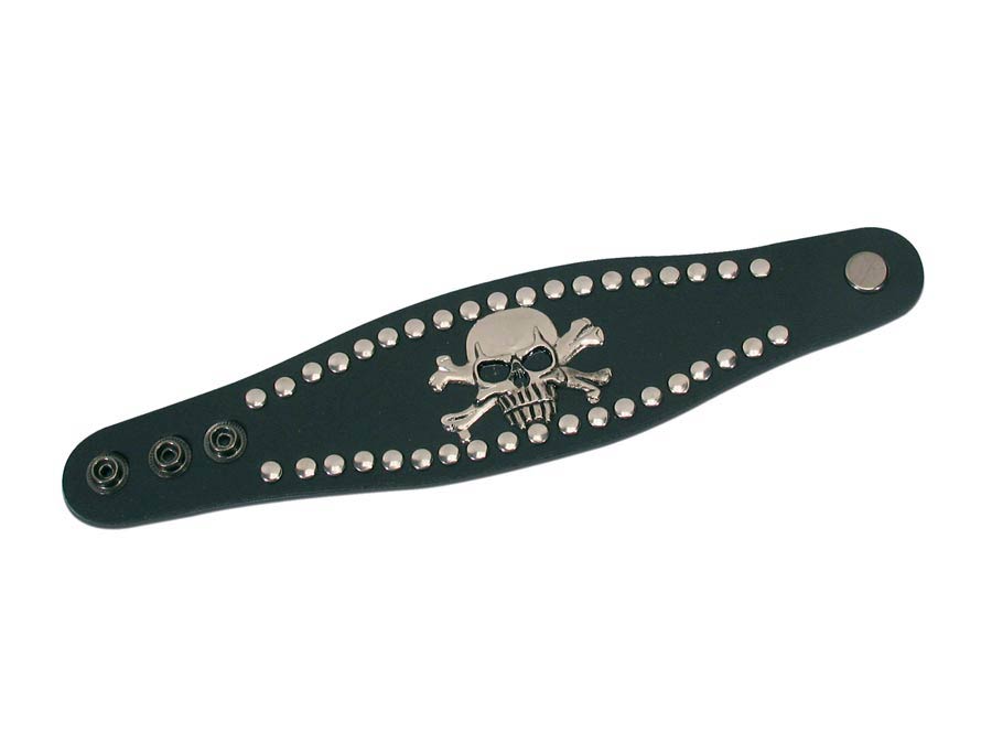 DNO wrist strap, with skulls 'n bones