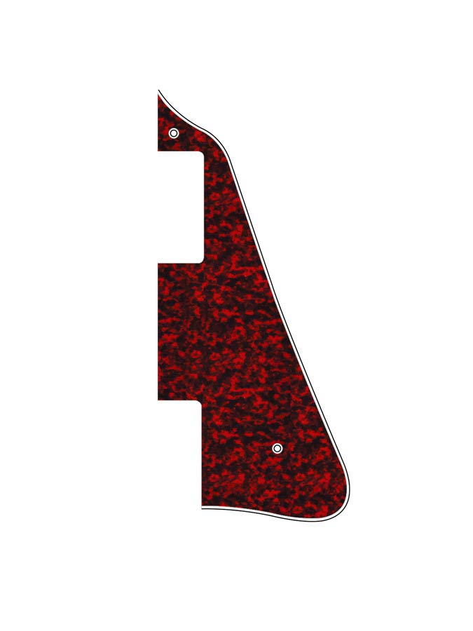 Pickguard, LP-model, standard, 3 ply, tiger red