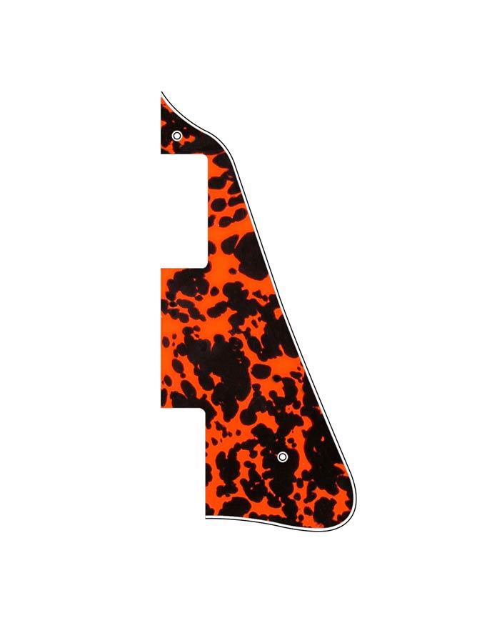 Pickguard, LP-model, standard, 3 ply, wildcat orange