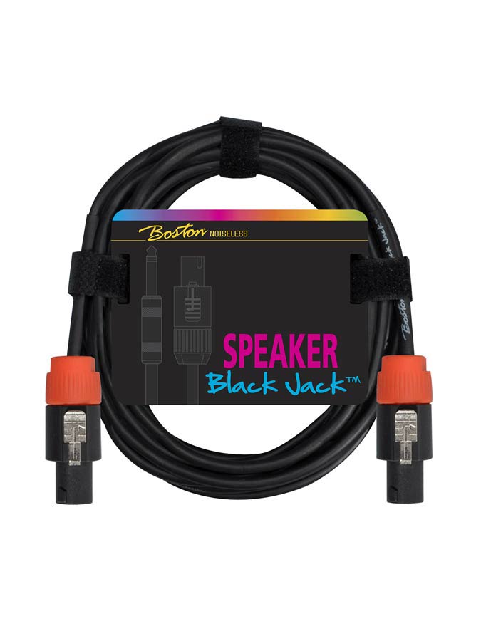 Black Jack Speaker cable, black, speakon + speakon, 2 x 1,5mm, 10 meter