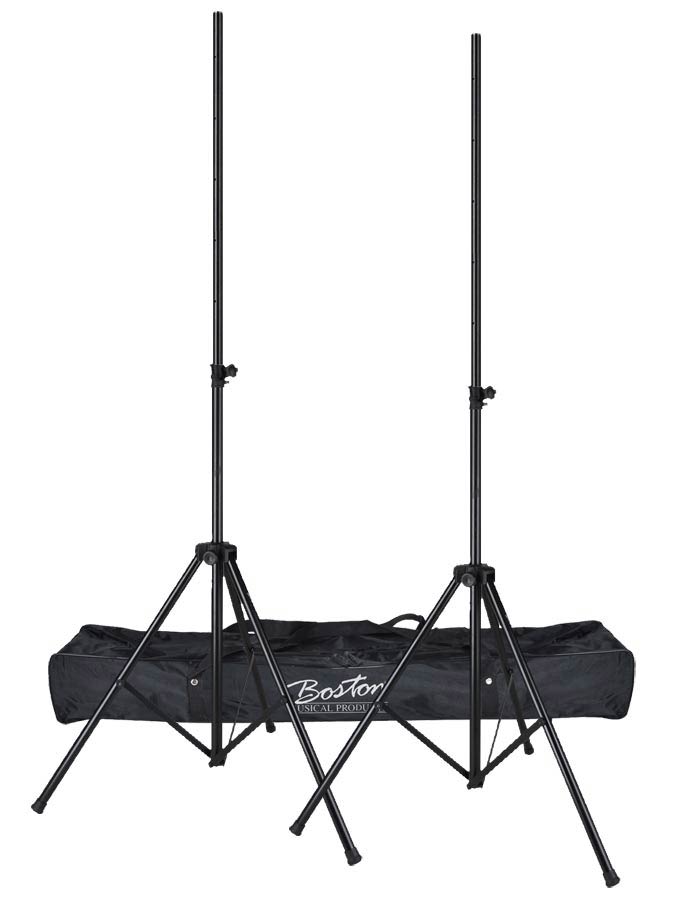 One pair of lighting stands with bag, 300cm, max 30kg, 35mm diameter, steel
