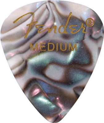 Fender 351 Premium Medium Abalone Pick X 12