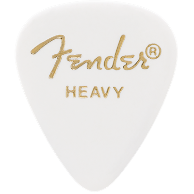 Fender 351 Classic Heavy White Pick X 12