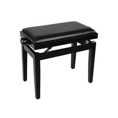 (55,5x32,5x48-56cm), glossy black with black skai seat